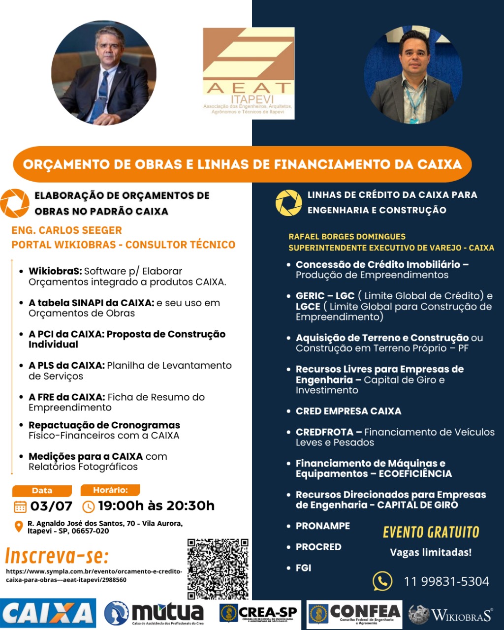 Imagem do evento Palestra Orçamento e Crédito CAIXA para Obras